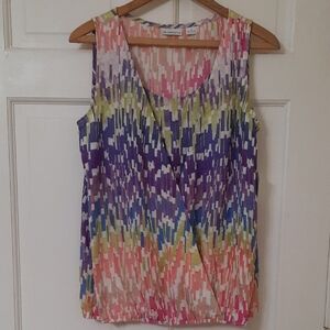 Liz Claiborne Multicolor Sleeveless Tank Top